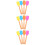 12Pcs Multicolor Silicone Spatula Set Non-Stick Baking Scraper Tools 8