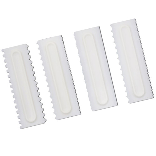 4 Stuks Plastic Cake Scrapers Voor Thuis En Winkel