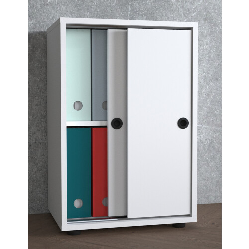 (Chipboard, Black) Office cabinet File cabinet Ulas 2-fold 1