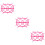 3Pcs Food Safe Pink Sugar Mold Cake Decor Tool for Baking 9