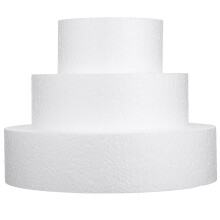 6St Ronde Witte Cake Dummies Voor DIY Versiering En Oefenen