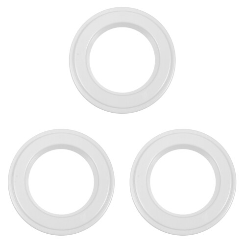 3Pcs Practical Pizza Saucing Rings White Pc Material Pizza Pan Tools 1