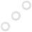 3Pcs Practical Pizza Saucing Rings White Pc Material Pizza Pan Tools 5