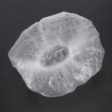 100 Stück Wasserdichte Haarschütze Transparent Duschhauben für Kleine Köpfe Friseurbedarf