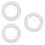 3Pcs Practical Pizza Saucing Rings White Pc Material Pizza Pan Tools 7