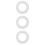 3Pcs Practical Pizza Saucing Rings White Pc Material Pizza Pan Tools 8