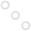 3Pcs Practical Pizza Saucing Rings White Pc Material Pizza Pan Tools 9
