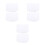6Pcs White Plastic Cake Baking Scrapers Lightweight Kitchen Tools 6