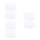 6Pcs White Plastic Cake Baking Scrapers Lightweight Kitchen Tools 8