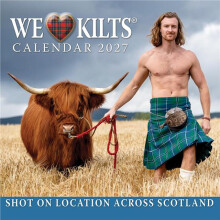 We Love Kilts Men In Kilts Scottish Scenery Landscape Compact Wall Calendar
