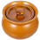 3Pcs Orange Ceramic Stew Pots with Lids Durable Kitchen Soup Pots 2