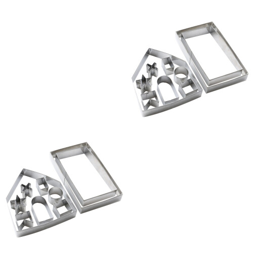 20 Pcs Christmas Cookie Cutters Stainless Steel Baking Mold Modeling 2