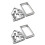 20 Pcs Christmas Cookie Cutters Stainless Steel Baking Mold Modeling 5