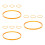 12Pcs Durable Orange Cotton Candy Machine Spare Belts for Home Use 4