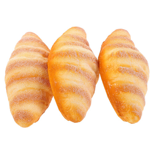 9Pcs Artificial Bread Loaf PU Orange for Photo Prop and Display 1