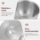 Stainless Steel Steamed Egg Bowl with Lid Silver Home Tableware 8