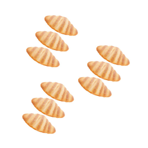 9Pcs Artificial Bread Loaf PU Orange for Photo Prop and Display 2