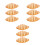 9Pcs Artificial Bread Loaf PU Orange for Photo Prop and Display 4