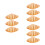 9Pcs Artificial Bread Loaf PU Orange for Photo Prop and Display 5