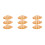 9Pcs Artificial Bread Loaf PU Orange for Photo Prop and Display 7