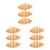 9Pcs Artificial Bread Loaf PU Orange for Photo Prop and Display 8