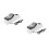 2Pcs White Electric Kitchen Sharpener USB Cutter and Scissor Tool 4