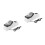 2Pcs White Electric Kitchen Sharpener USB Cutter and Scissor Tool 7