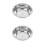 2Pcs Stainless Steel Salad Bowls Silver Dough Mixing Kitchen Basins 7
