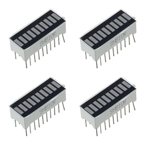 4X 10 Segment Rot LED Bar - Graph Anzeige