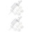 2Sets Household Baking Mold Cake Icing Tool White for Cookie Press 5