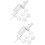 2Sets Household Baking Mold Cake Icing Tool White for Cookie Press 7