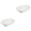 2Pcs White Ceramic Baking Dish Double Handle Durable Oven Tray 4