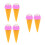 6Pcs Lifelike Simulation Ice Cream Cone Model for DIY Decor 4