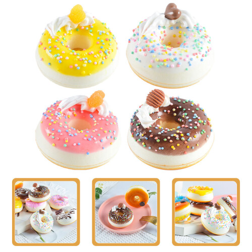 4 Pezzi Ciambelle Colorate Simulate Decorazioni Per Feste 2
