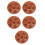 5Pcs Brown Ceramic Snail Baking Dish Durable Kitchen Server Plate 8