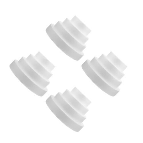 16Pcs White DIY Foam Cake Dummies for Decorating Practice and Display 1