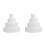8Pcs White Foam Cake Props Lightweight for Bakery and Party Decor 2
