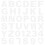 111Pc Durable White Cake Stencils Alphabet Number DIY Baking Molds 2