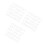 111Pc Durable White Cake Stencils Alphabet Number DIY Baking Molds 8