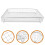 2Pcs Silver Non-Stick Air Fryer Cooling Rack Basket for Storage Use 8