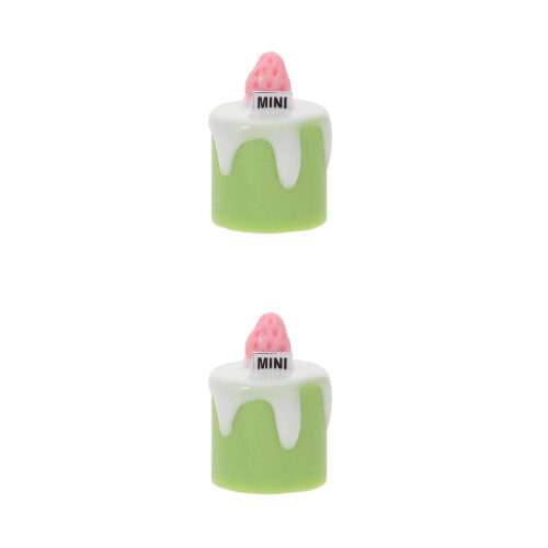2 Pezzi Mini Dolce Artificiale Per Decorazione E Collezione 2