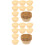 200Pcs Home Use Beige Paper Cake Cups Cupcake Baking Liners 4