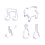 10 Pcs Biscuit Fondant Cutters Cake Cake Cookie 8