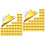 200Pcs Aluminum Foil Chocolate Wrappers Gold Candy Packaging Sheets 6