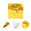 200Pcs Aluminum Foil Chocolate Wrappers Gold Candy Packaging Sheets 11