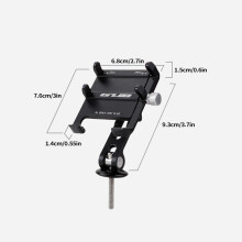 Support téléphone pour vélo en aluminium, diamètre 55-100 mm, à cadran rotatif pour guidon