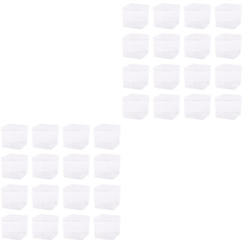 60Pcs Transparent Mousse Containers PP Material Reusable Yogurt Cups 2