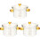 3Pcs Clear Glass Stew Bowls with Cover Safe Kitchen Tableware Set 2