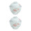2Sets White Ceramic Kitchen Soup Bowls with Lid Durable for Storage 6