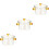 3Pcs Clear Glass Stew Bowls with Cover Safe Kitchen Tableware Set 5